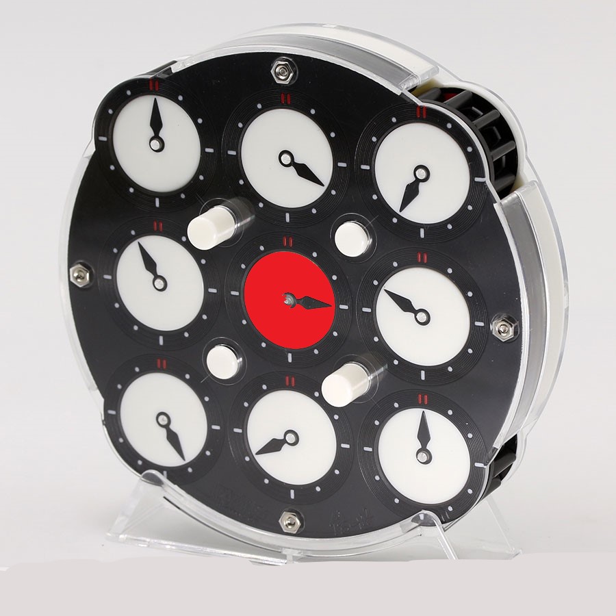 Ponteiro do Relógio do Meio girou 90º no sentido Horário